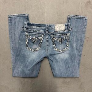 Miss me low rise straight leg jeans